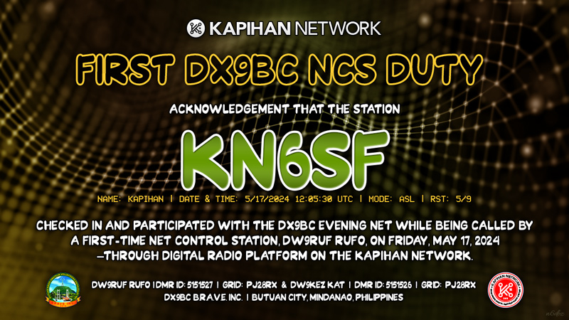 qsl-dx9bc-first-ncs-duty-rufo-KN6SF-s